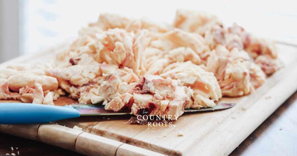 Rendering Beef fat for beef tallow